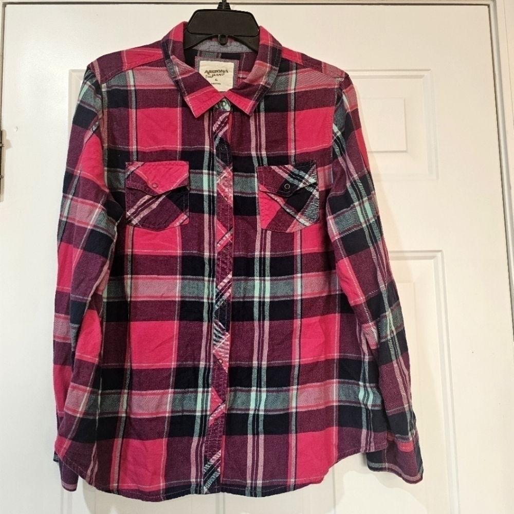 Arizona Jeans snap button shirt size XL